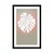 Plakat s paspartujem linije lista monstere - 30x45 silver