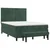 VIDAXL Box spring postelja z vzmetnico temno zelena 140x200
