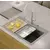 granitni umivalnik MARC 110 WORKSTATION Grey Metallic