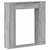 Okvir za kamin Siva Sonoma 100 x 20 x 100 cm Konstruirano drvo