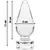 Ibiza Nebula Model 4 Anal Plug Borosilicate Glass 11x5cm Clear