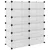 Stalak za cipele prozirni 94,5 x 36,5 x 106 cm PP