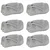 Pokrivači za bacanje 6 pcs Siva 240 x 270 cm Runo