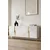 Hanah Home komoda Evva 150, 125 cm, bela / zlatna