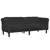 3-dijelni set sofa crni baršunasti