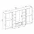 Hanah Home ormar sa reflektujućim staklom Nisa 20654, 360 cm, dore