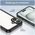 Hibriden ovitek Frame Shield za iPhone 16 Plus - črn