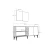 Hanah Home Konzolni sto Sinta, 180x82.6x35 cm, Antracit