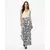 Mexx Ženske pantalone MF007004661W, Široke nogavice, Crno-bele