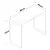 Hanah home Radni sto 90x73x40cm Orah