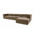 ATELIER DEL SOFA Ugaona garnitura Sora (L1 O1 O1 1R POUFFE ) Brown