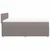 vidaXL Box spring postelja z vzmetnico taupe 140x190 cm blago