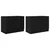 vidaXL Posteljna omarica z vrati 2 pcs Črni Hrast 66 x 35 x 48 cm