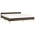 Vidaxl Posteljni okvir brez vzmetnice temno rjav 160x200 cm blago