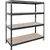 Polica metalna 180x160x60cm 4 police mdf rivet xl