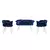 Hanah Home Balon 2122 Sofa set, Teget