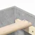 vidaXL Konstrukcija postelje Betonsko siva 80 x 200 cm Inženirski les