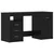 Stol 2 pcs Crni hrast 140 x 50 x 76 cm Konstruirano drvo