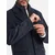 Ombre Unbuttoned mens wool blend coat - graphite