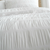Bijela posteljina za bračni krevet 200x200 cm Seersucker - Catherine Lansfield