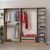 Hanah Home Garderober Kale-7629, 225x210x52 cm, Braon-sivi