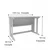 Hanah Home radni sto Pillar, 100 cm, beli