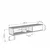Hanah Home TV komoda Didema 150, 150 cm, hrast Sapphire / bela