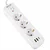 Vayox VA0467W-3 podaljšek 3 vtičnice 10A 2x USB-A 1x USB-C 1A s stikalom 3m bel