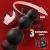 SuperLove Ultimate Pleasure Prostate Massager with Double Cock Ring & Remote Control Black