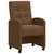 vidaXL Jedilni stoli 2 pcs Rjava 57 x 67 x 98 cm Umetno semiš usnje