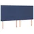 Vidaxl Box spring postelja z vzmetnico LED modra 200x200 cm blago