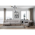 Atelier del Sofa Ugaona garnitura Aren 145x43x206cm Siva