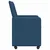 Blagovačke stolice s kotačima 2 pcs Plava 58 x 65 x 94 cm