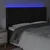 LED uzglavlje crno 147x16x118/128 cm od umjetna koža