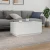 MAISON CHIC Klubska mizica - kavna mizica - Nizka mizica z LED lučkami bela 90x50x40 cm, (21752334)