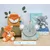 Plyšová líška s mláďatkom Fox Unicef Collection Doudou et Compagnie v darčekovom balení oranžová 25 cm od 0 mes DC3790
