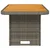 Vrtni stol sivi 90 x 55 x 71 cm od poliratana i bagremovog drva
