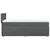 Vidaxl Box spring postelja z vzmetnico temno siva 90x190 cm blago