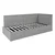 Homestar Postelja JASPER 90x200 cm, siva