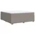Vidaxl Box spring postelja z vzmetnico taupe 180x200 cm blago