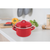 Emajliran lonec ¤16x10,5cm 2L s pokrovom MILTON RED