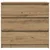 Komoda boja hrasta artisan 80x35x76 cm konstruirano drvo