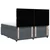 Vidaxl Box spring postelja z vzmetnico temno siva 200x200 cm žamet