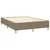Vidaxl Box spring postelja z vzmetnico taupe 140x190 cm blago