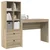 Stol s ladicama s policom s pohranom 2 pcs Sonoma hrast