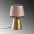 Opviq Stona lampa Drop-15496, Zlatno-bež