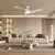 ZEVENTI - LED Plafonski ventilator AERYS LED/24W/230V Wi-Fi Tuya bela + daljinski upravljač