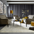 CHESTERFIELD FOTELJA drvo, tekstil siva, crna