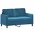 2-dijelni set sofa plavi baršunasti