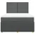 Vidaxl Box spring posteljni z vzmetnico temno siv 140x190 cm blago